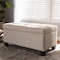 Baxton Studio Michaela Modern Beige Upholstered Storage Ottoman 146-8347 - alternate 7
